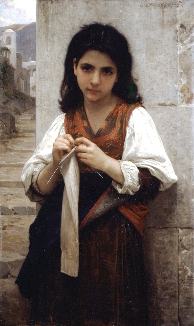 Strickerin von William Adolphe Bouguereau