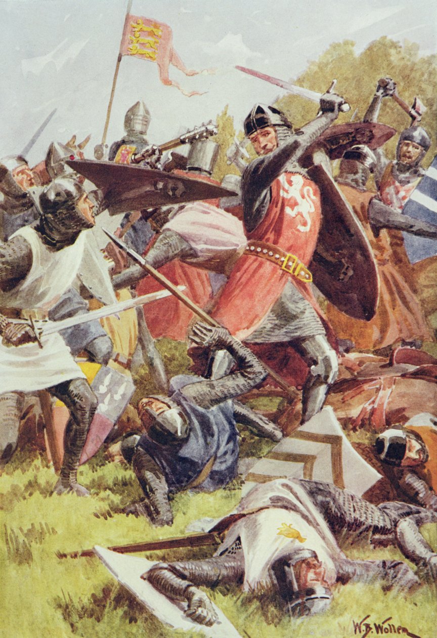 Die Schlacht von Evesham am 4. August 1265, aus 