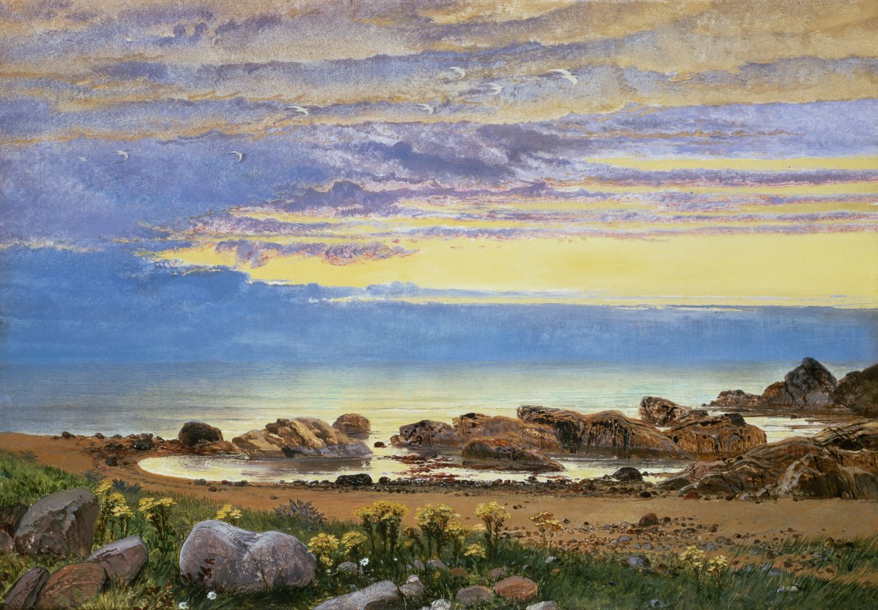 Morgendämmerung über dem Meer (Paar zu 93690) von William Bell Scott
