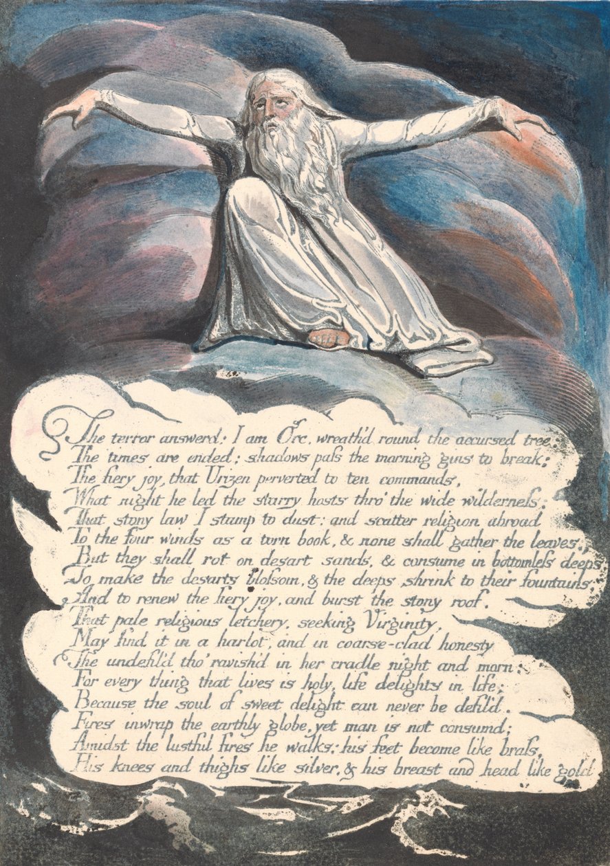 Amerika. Eine Prophezeiung, Platte 10 von William Blake