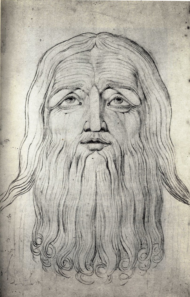 Kopf von Hiob von William Blake