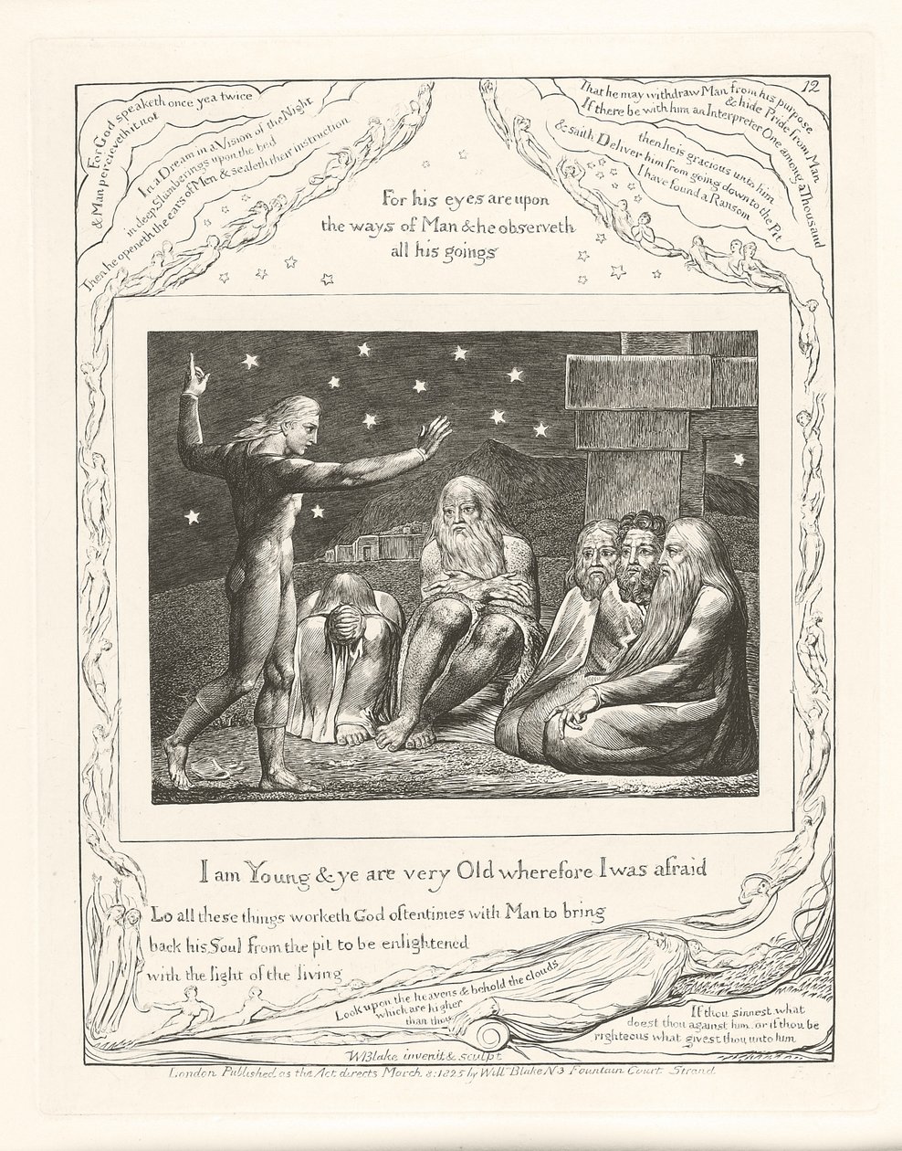Ich bin jung und ihr seid sehr alt, deshalb hatte ich Angst, 1825 von William Blake
