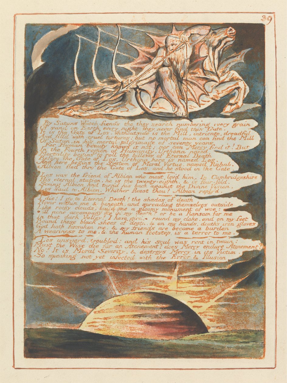 Jerusalem, Tafel 39 von William Blake