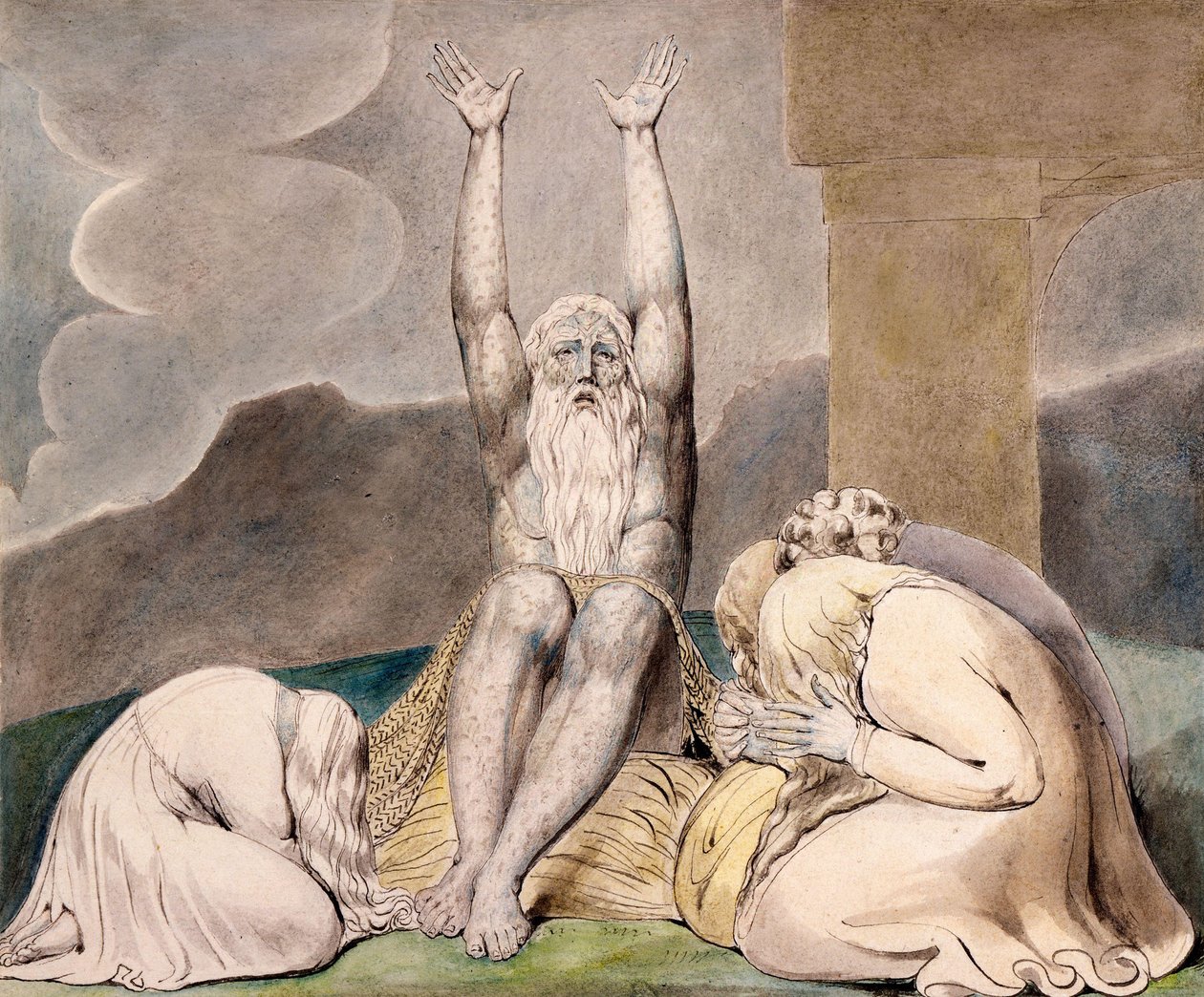 Hiobs Verzweiflung von William Blake
