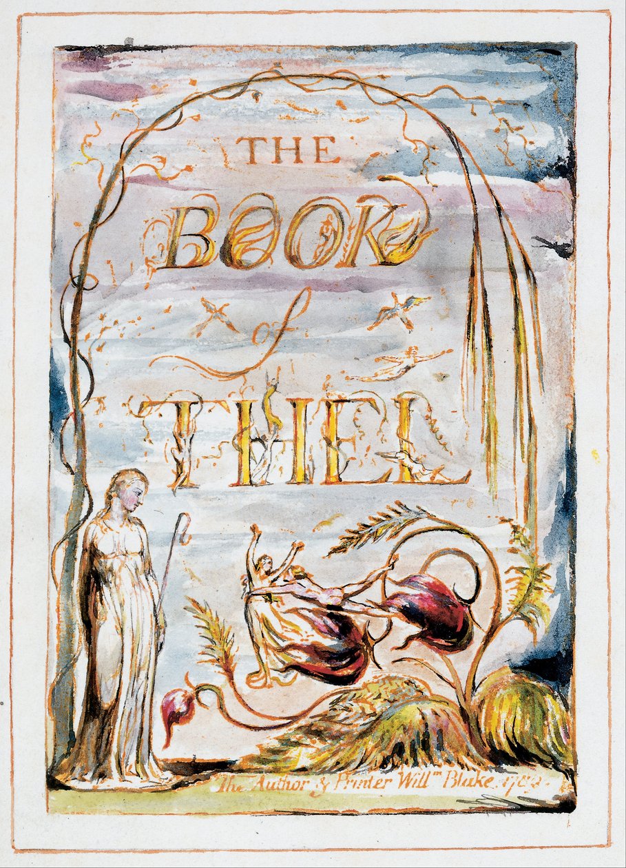 Das Buch Thel (Frontispiz) von William Blake
