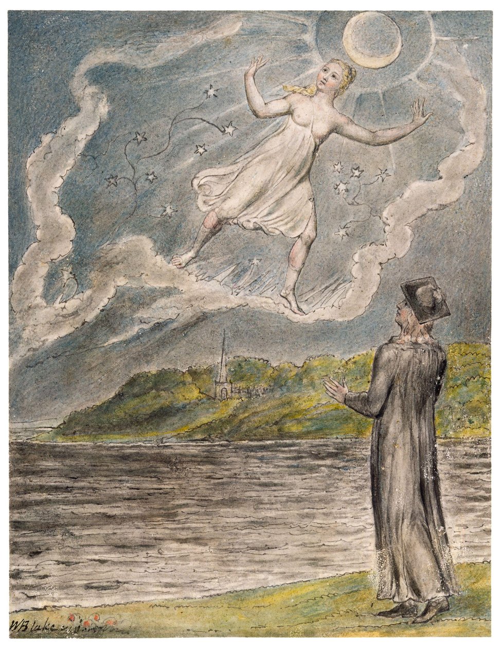 Der wandernde Mond von William Blake