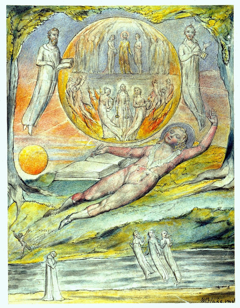 Der jugendliche Dichtertraum von William Blake