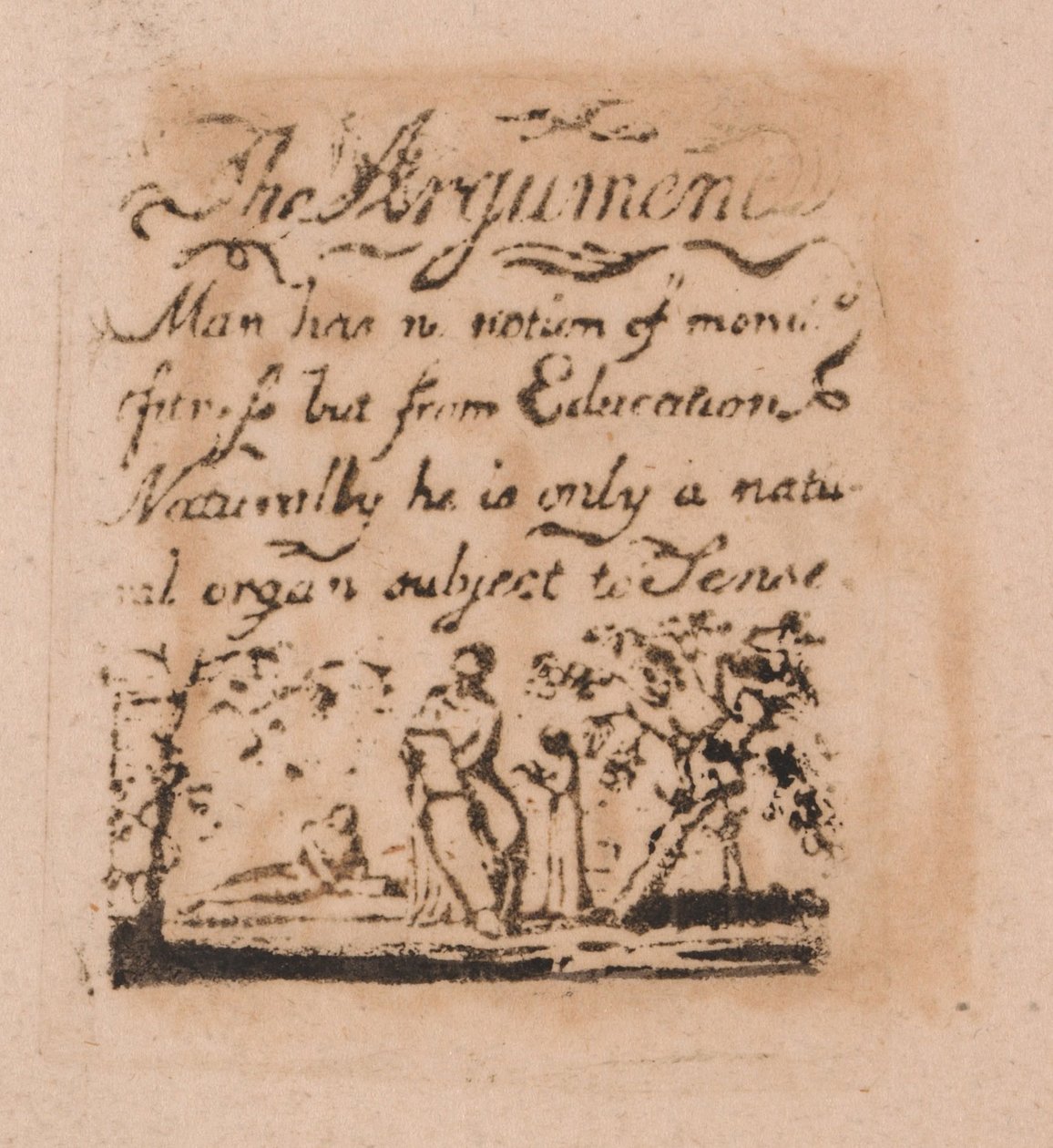 Es gibt keine natürliche Religion, Tafel 2, Das Argument... (Bentley a3) von William Blake