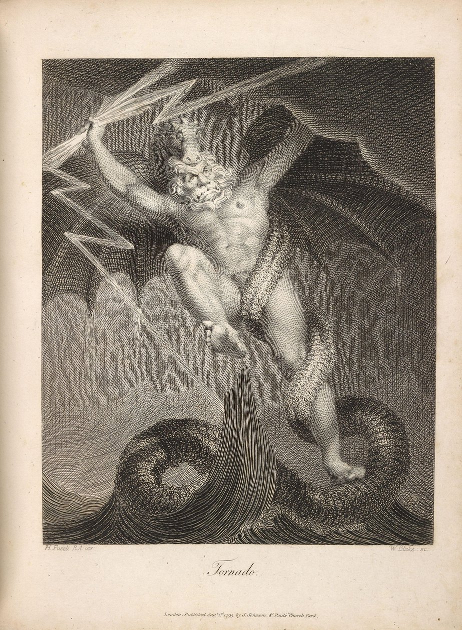 Tornado Fuseli und Blake von William Blake