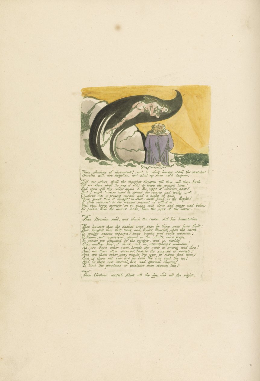 Wellen der Unzufriedenheit.., Tafel 7 aus Visions of the Daughters of Albion von William Blake