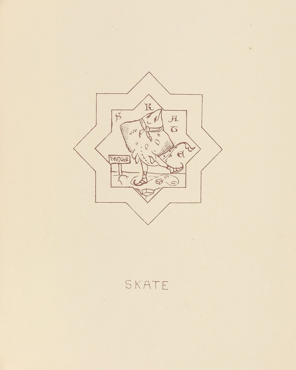 Schlittschuh, 1878 von William Burges
