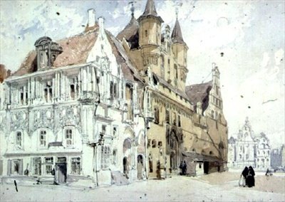 Rathaus, Malines von William Callow