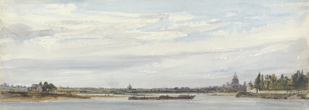 Blick auf Paris von Charenton von William Callow