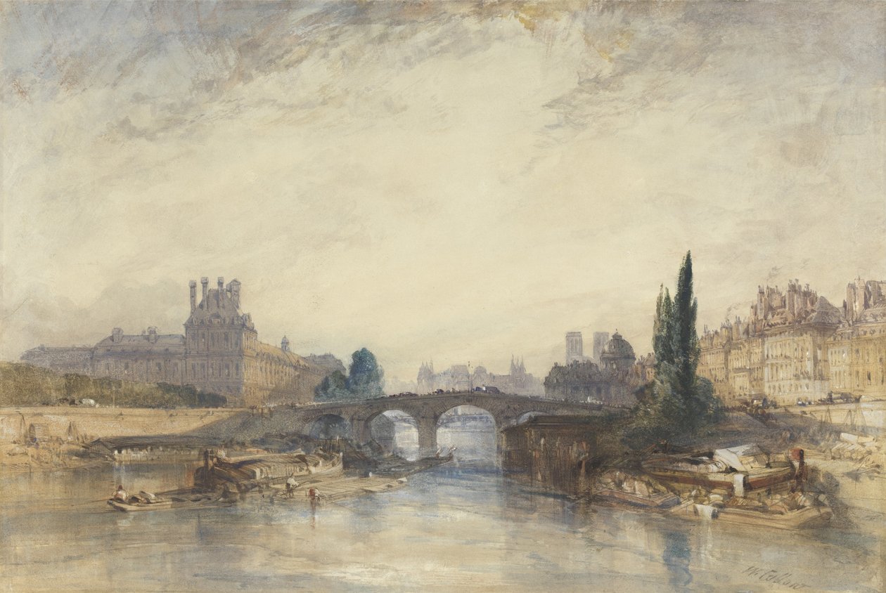 Blick auf die Pont Royal von William Callow