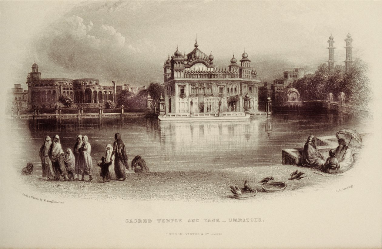 Heiliger Tempel und Tank - Umritsir von William Carpenter
