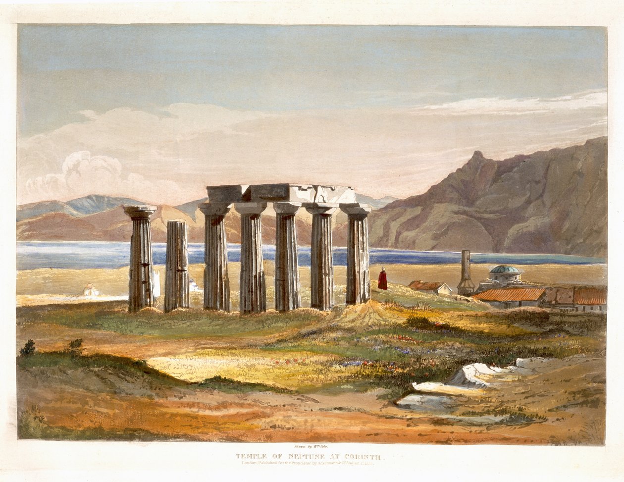Tempel des Neptun in Korinth, aus 