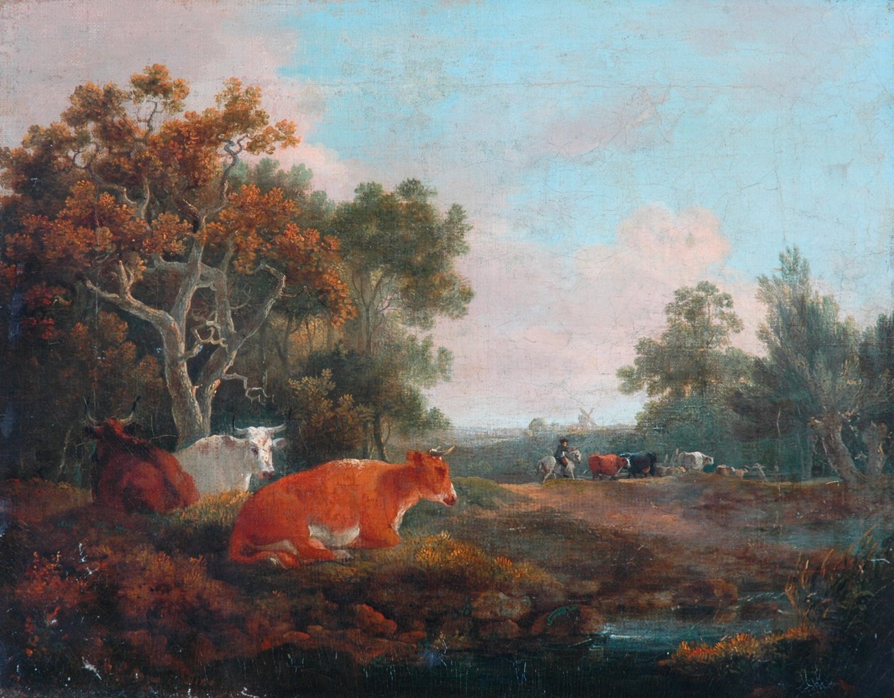 Landschaft mit Vieh von William Collins