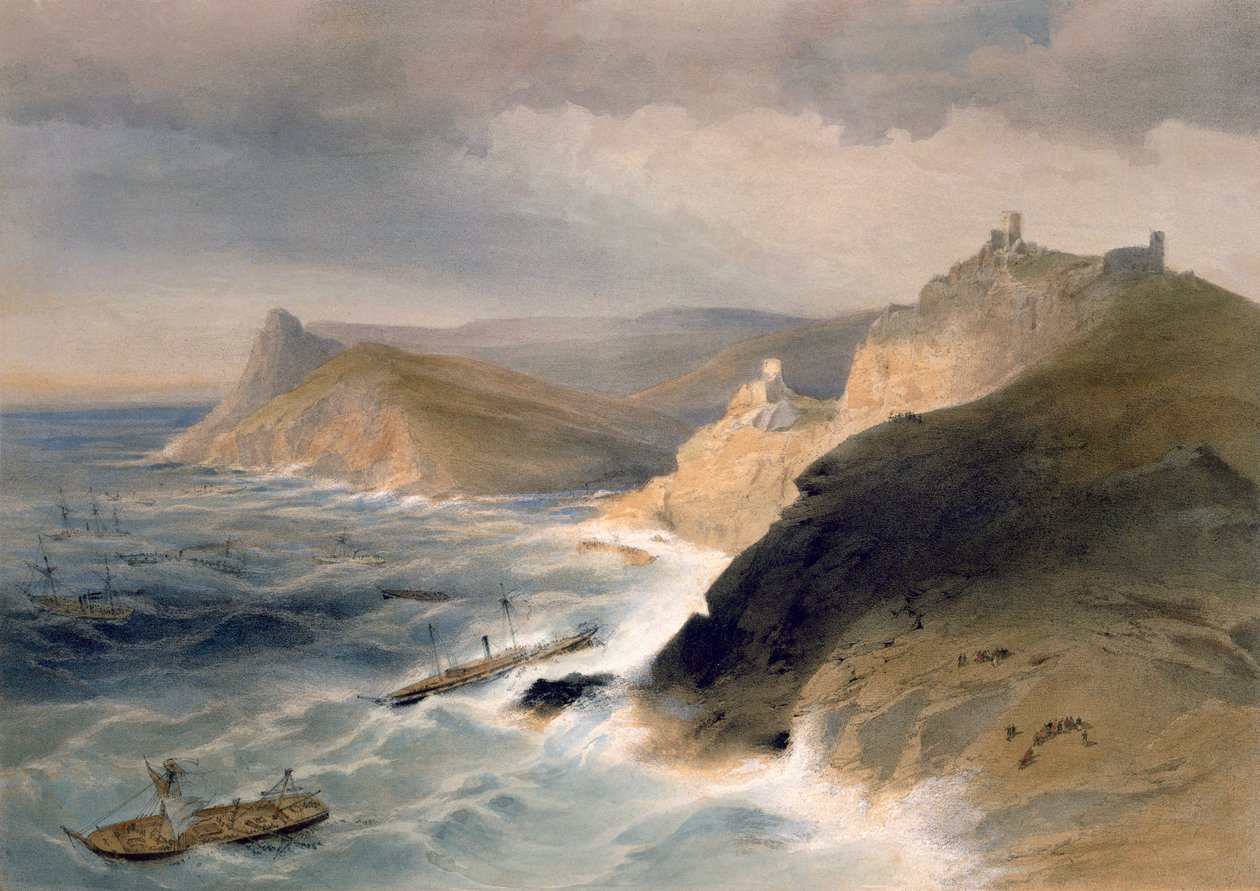 Sturm vor dem Hafen von Balaklava, 14. November 1854, Tafel aus 