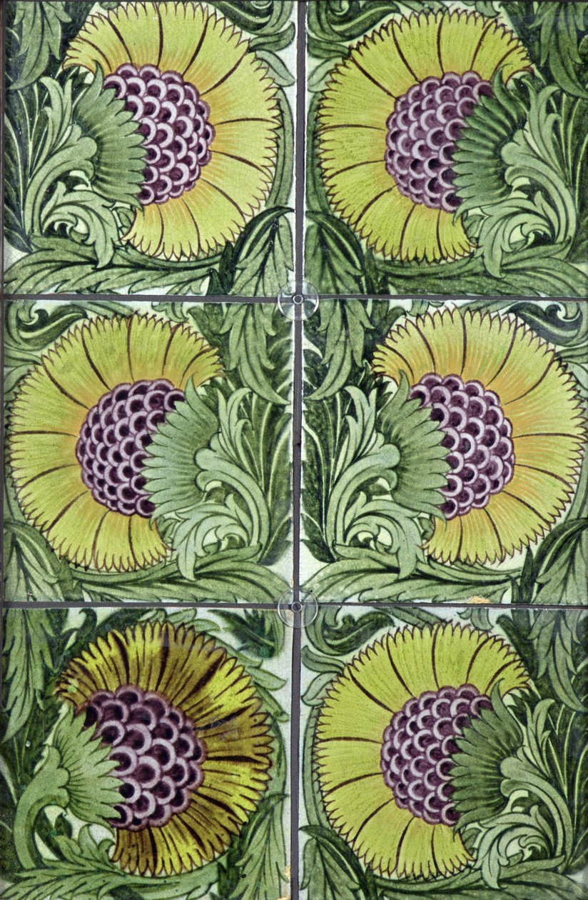 Fliesenpaneel, 1872-81 von William de Morgan