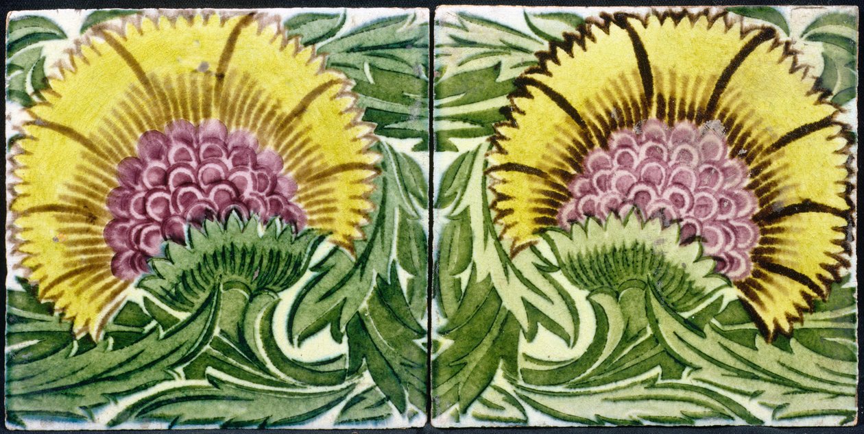 Fliesen mit persischem Design (Keramik) von William de Morgan