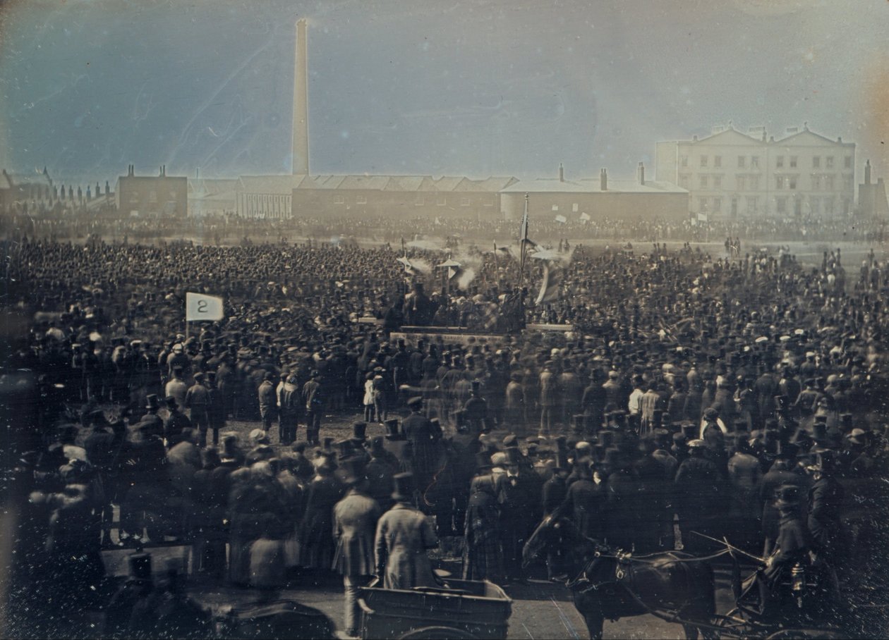 Ansicht des großen Chartisten-Treffens auf dem Kennington Common von William Edward Kilburn