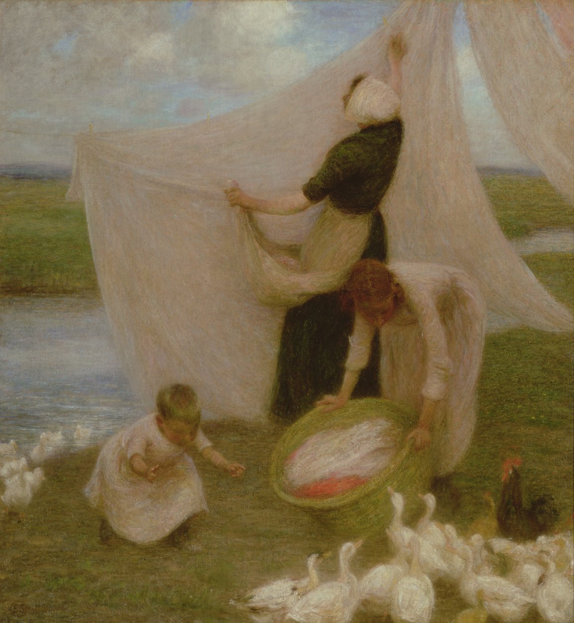Waschtag von William Edward Stott