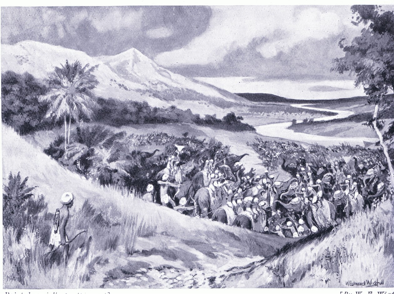 Ein Singhalesischer Überfall in Südindien 1175 n. Chr. von William Edward Wigfull