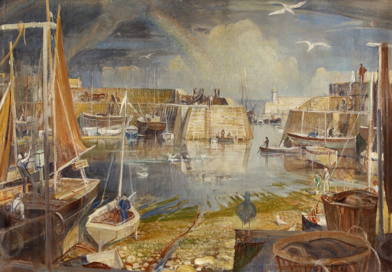 Mevagissey Kai, Cornwall von William Edward Wigley