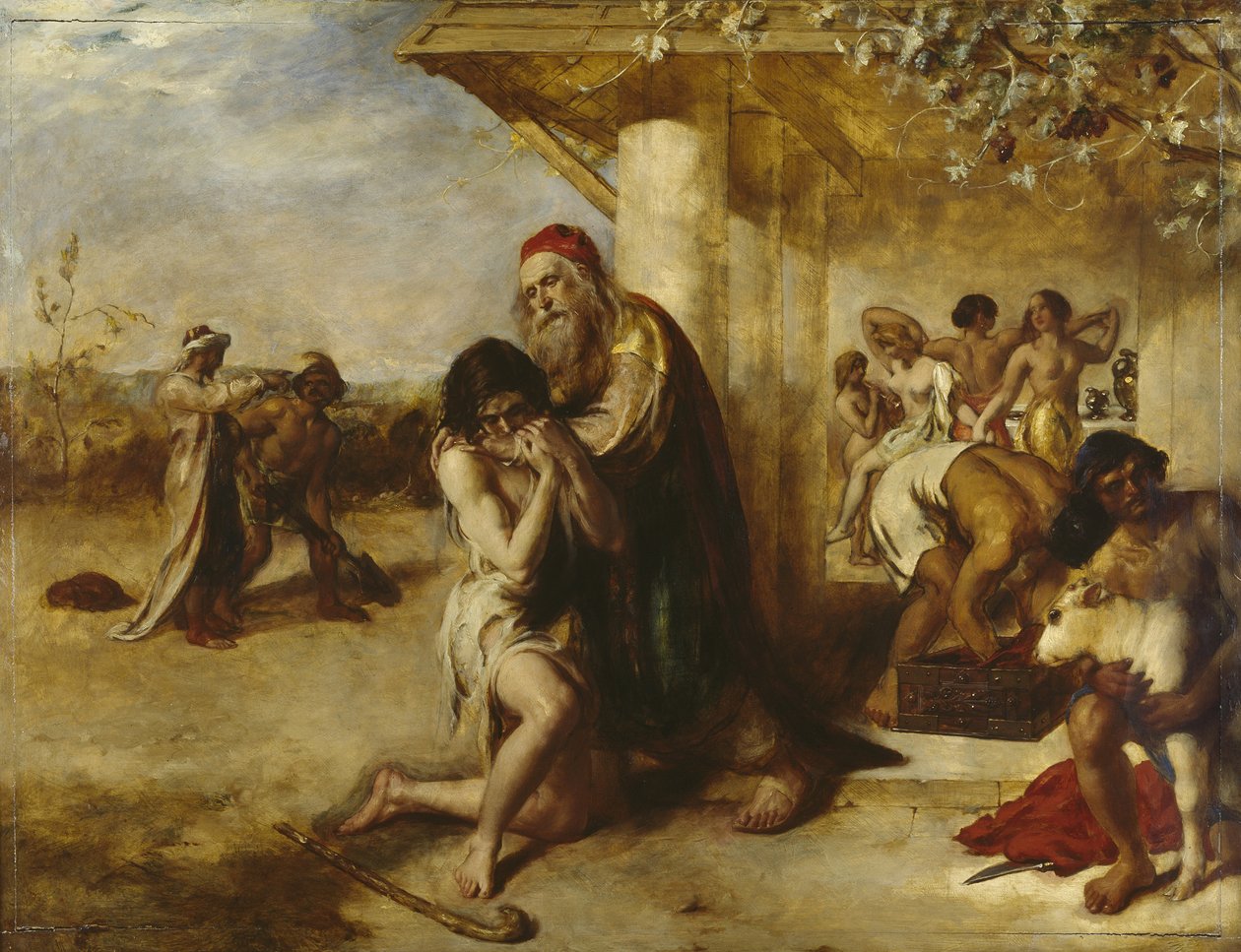 Die Rückkehr des reumütigen Verlorenen Sohnes zu seinem Vater von William Etty