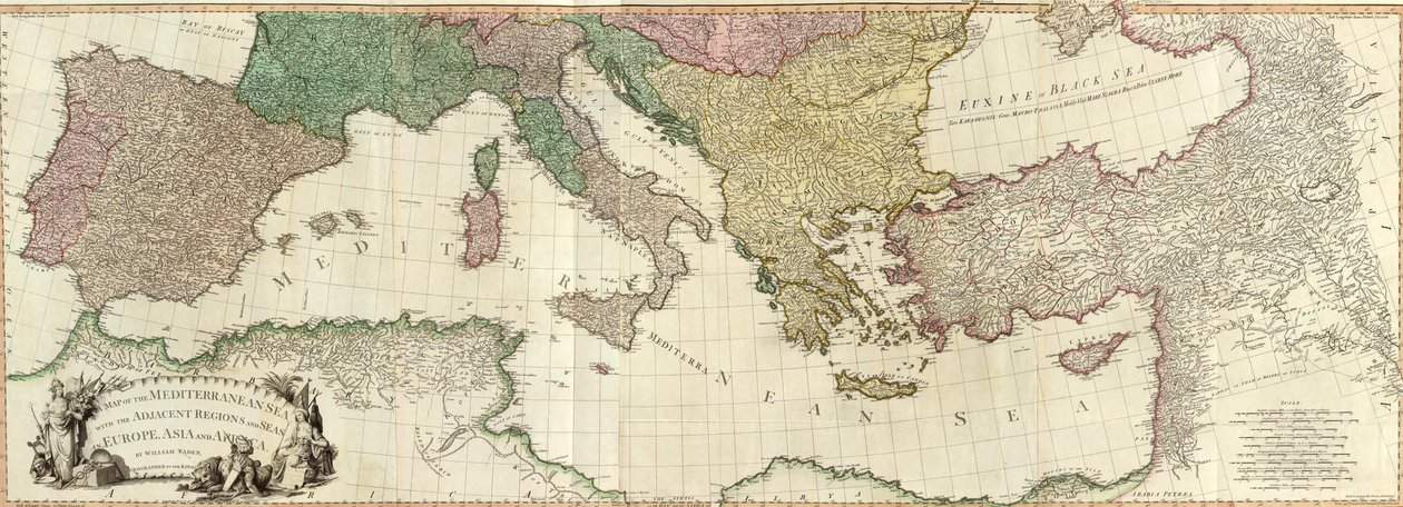 Komposit-Mittelmeer von William Faden
