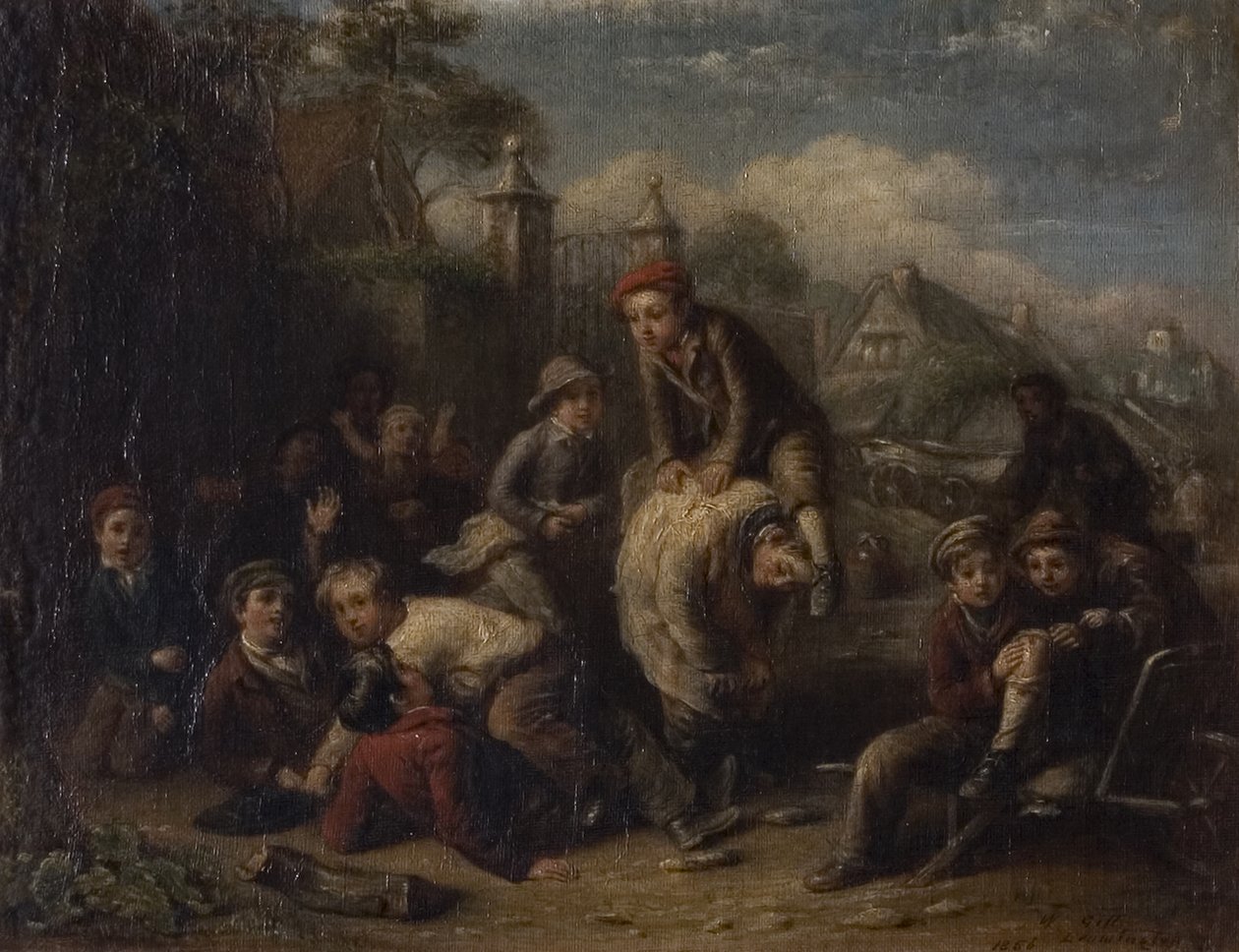 Huckepack, 1856 von William Gill