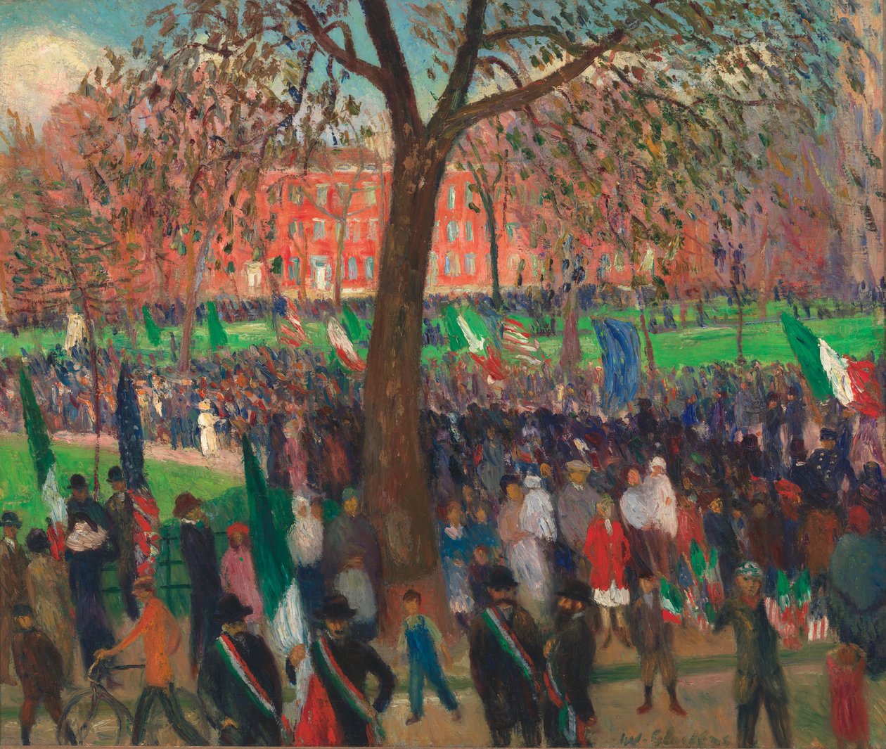 Parade, Washington Square von William James Glackens