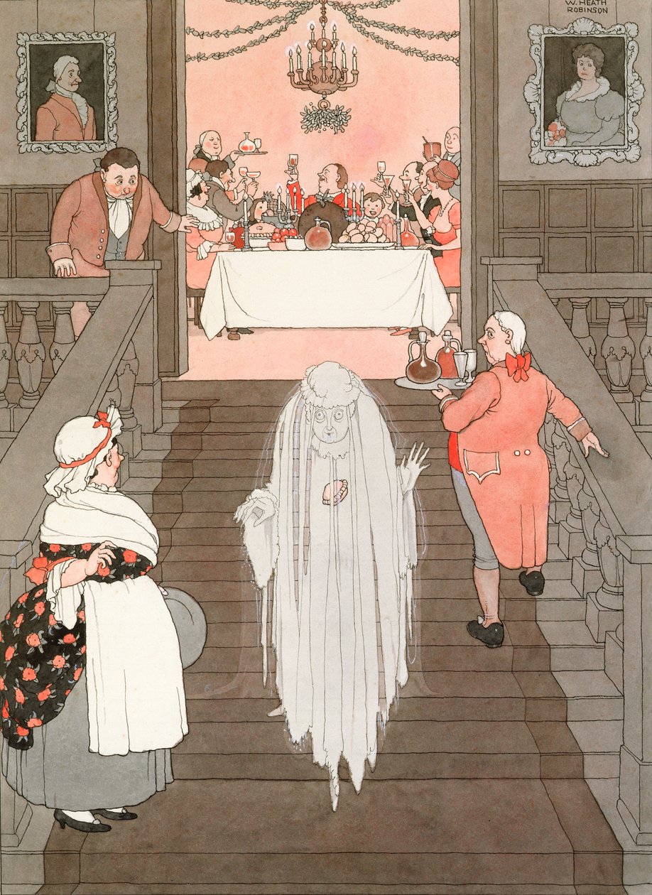 Der Geist und die Hackfleischpastete, 1941 von William Heath Robinson