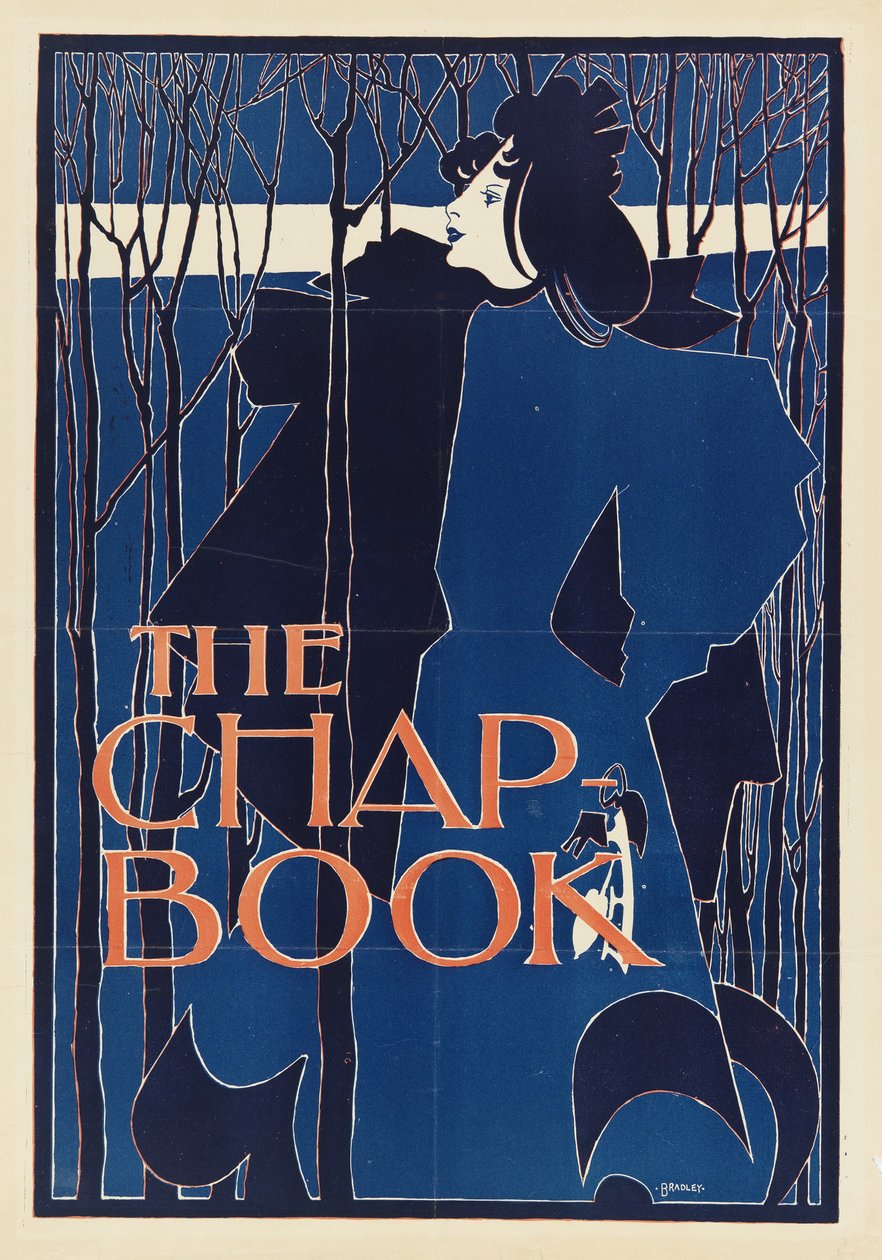 Die blaue Dame, Plakat für The Chap-Book von William Bradley