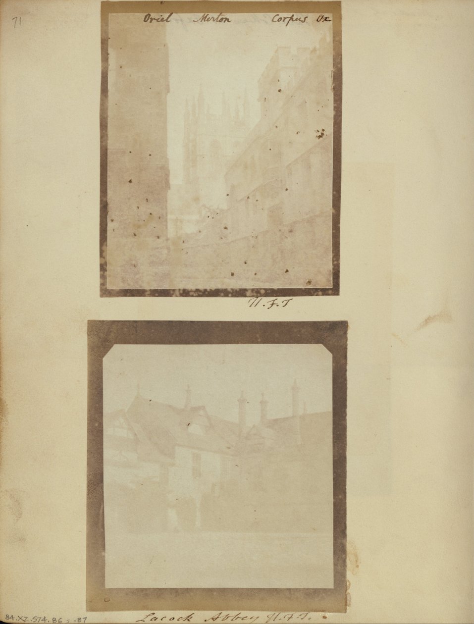Der Innenhof der Lacock Abbey von William Henry Fox Talbot