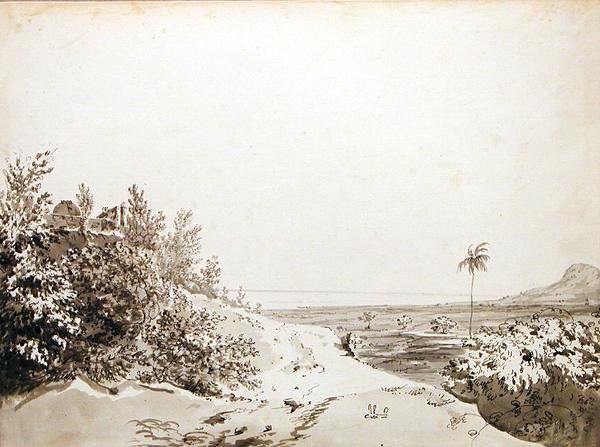 Ansicht vom Pass von Sakrigali nach Osten in Richtung Bengalen von William Hodges