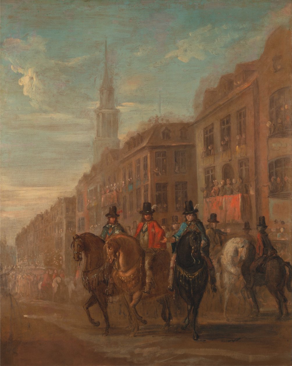 Restaurationsprozession von Charles II. in Cheapside von William Hogarth