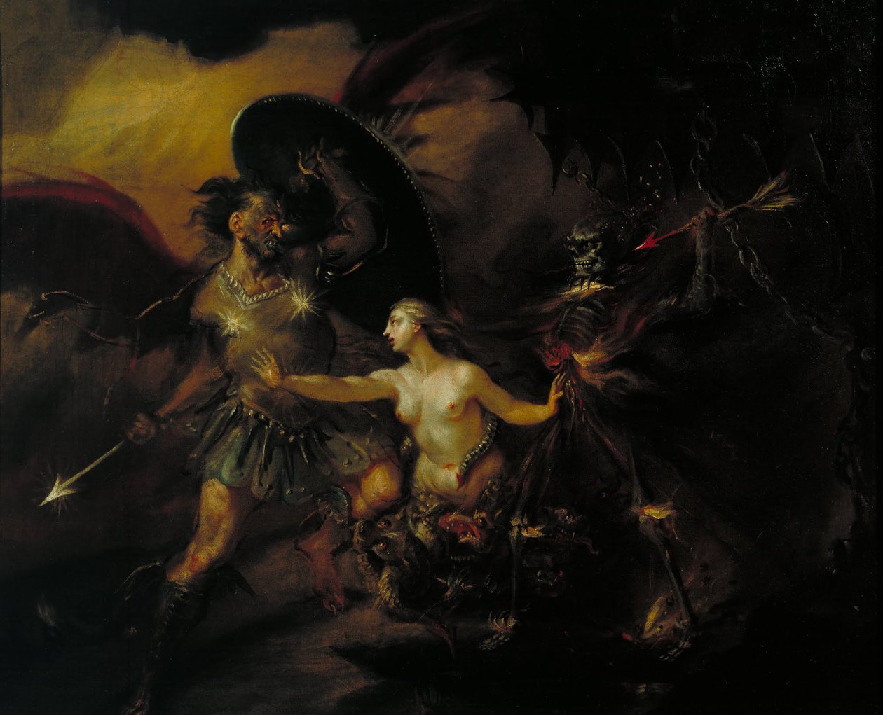 Satan, Sünde und Tod (Eine Szene aus Miltons 