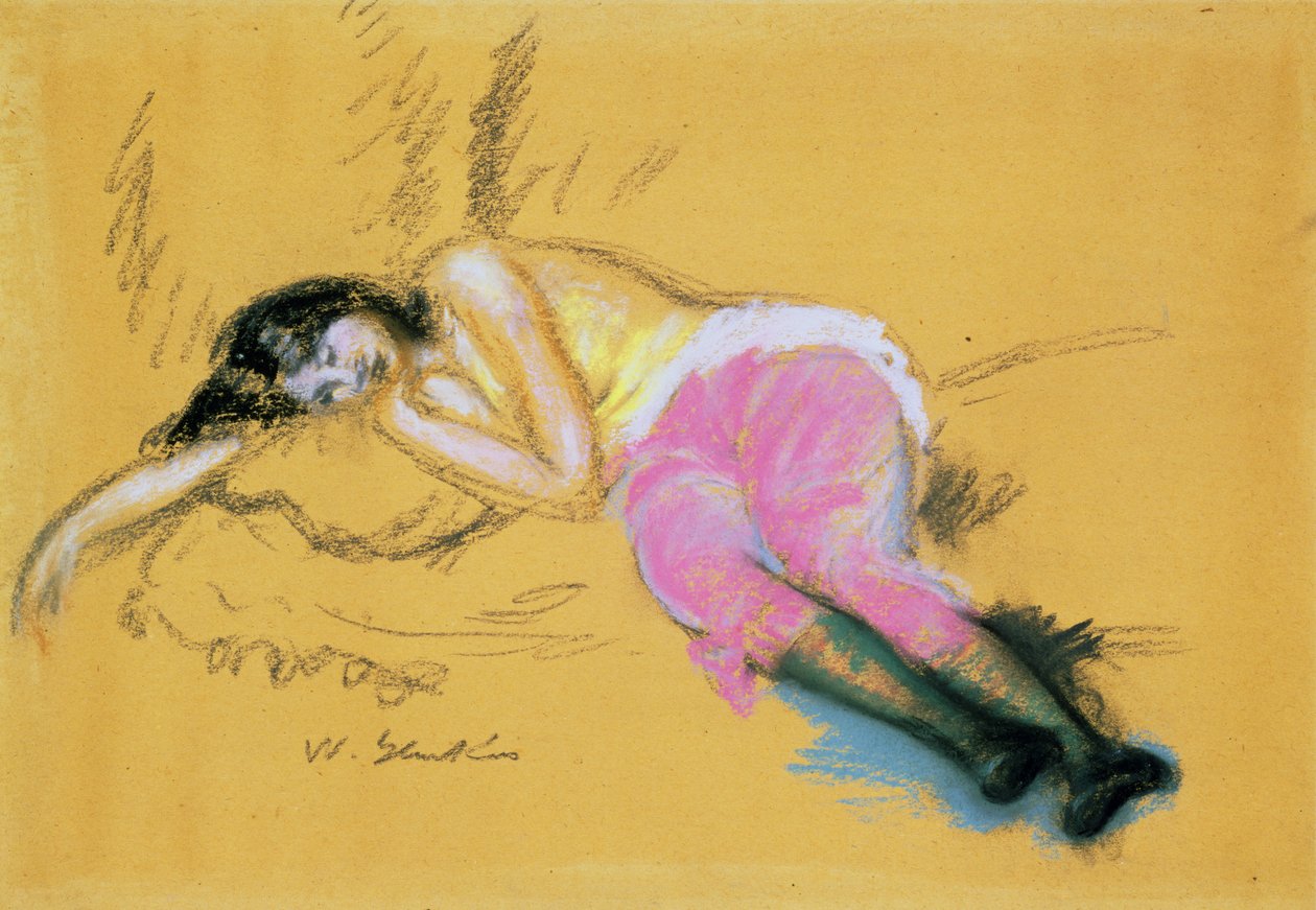 Schlafendes Mädchen von William James Glackens