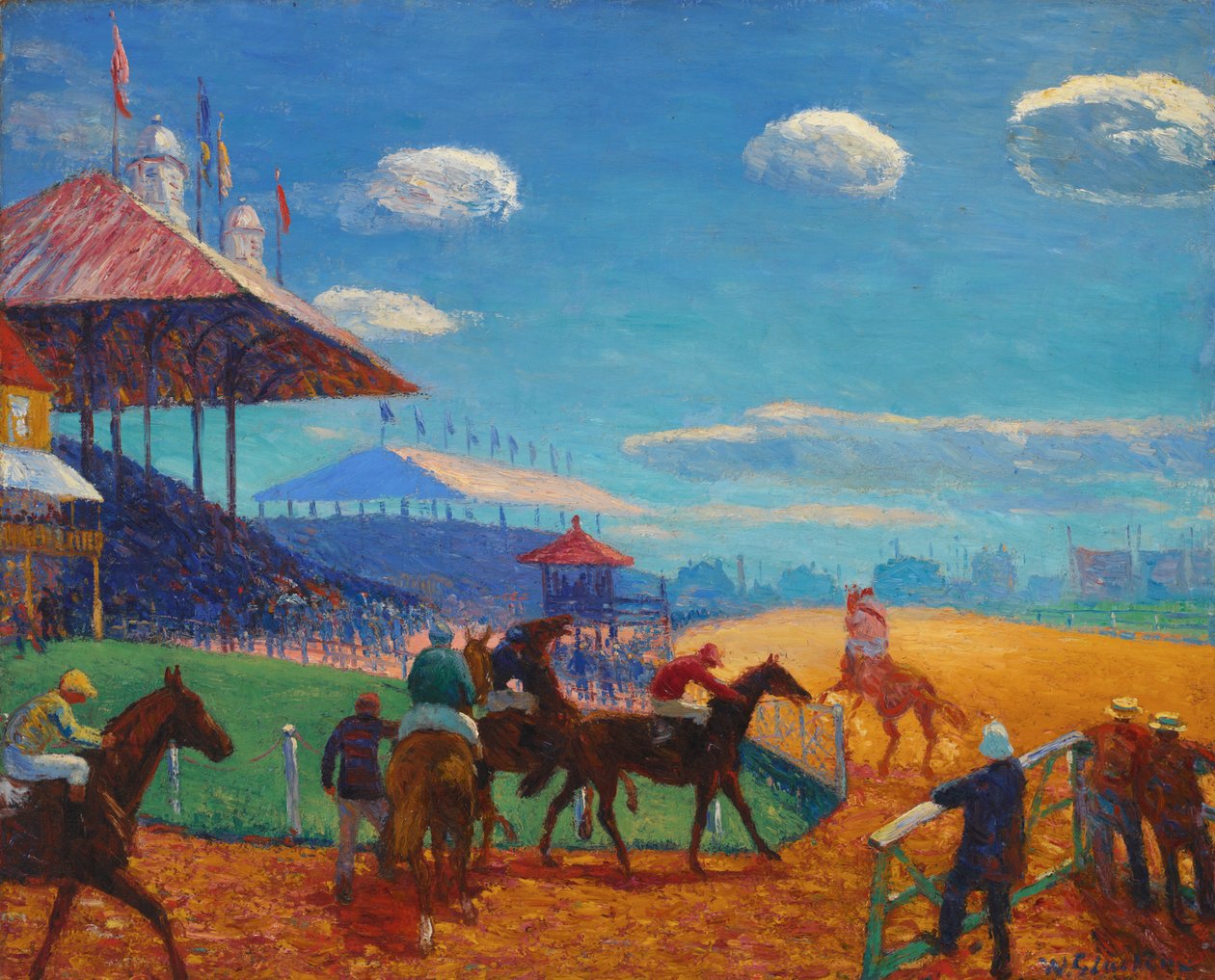 Rennbahn von William James Glackens