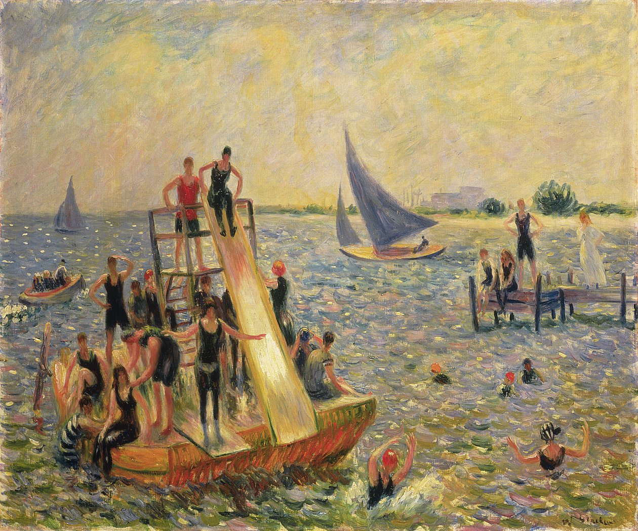 Das Floß von William James Glackens