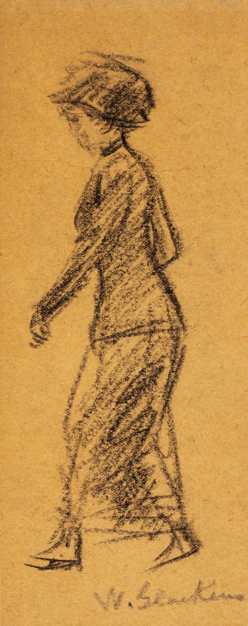 Frau beim Gehen von William James Glackens