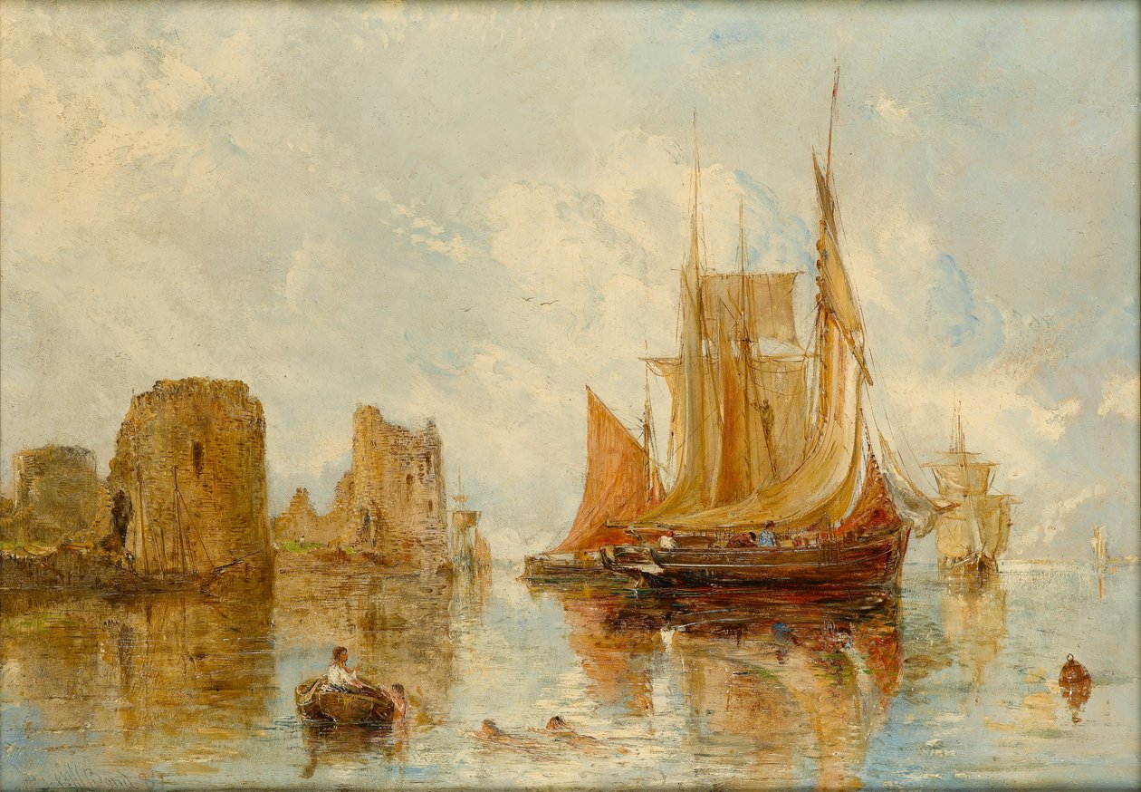Flint Castle, 1887 von William Joseph J.C. Bond