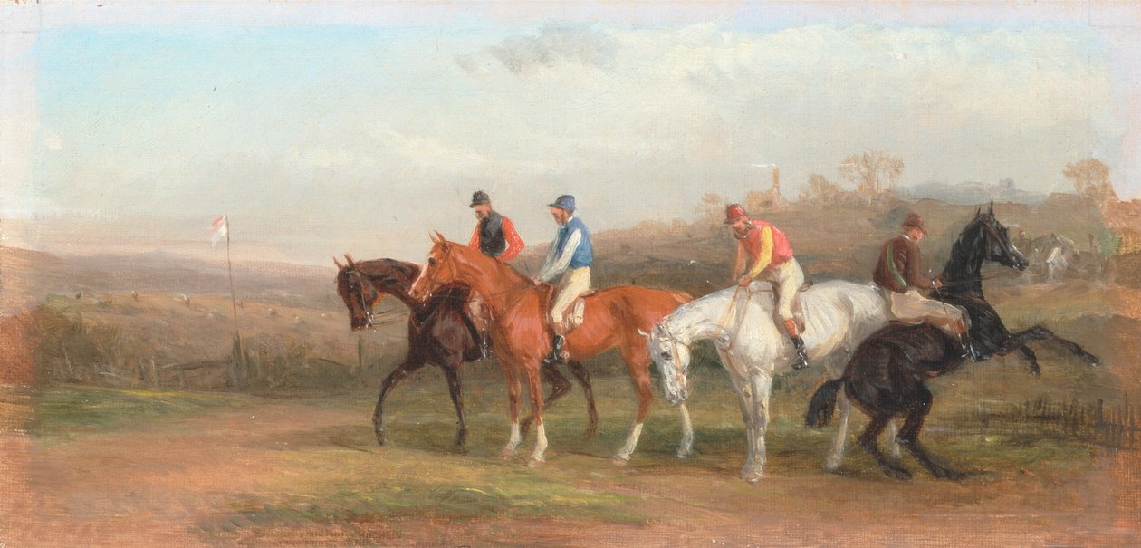 Hindernisrennen - Am Start von William Joseph Shayer