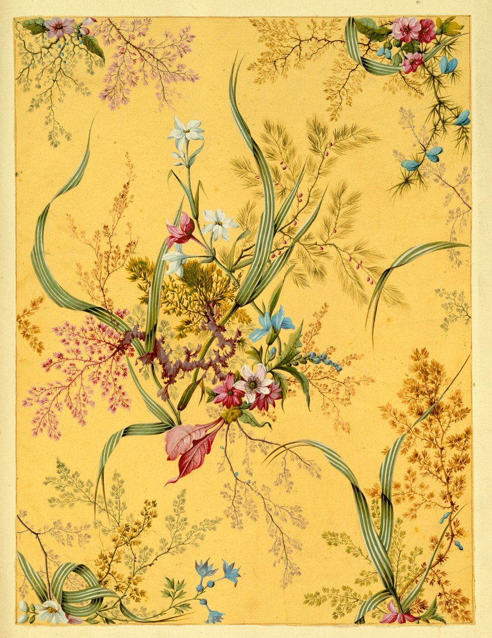 Marmoriertes Endpapier von William Kilburn