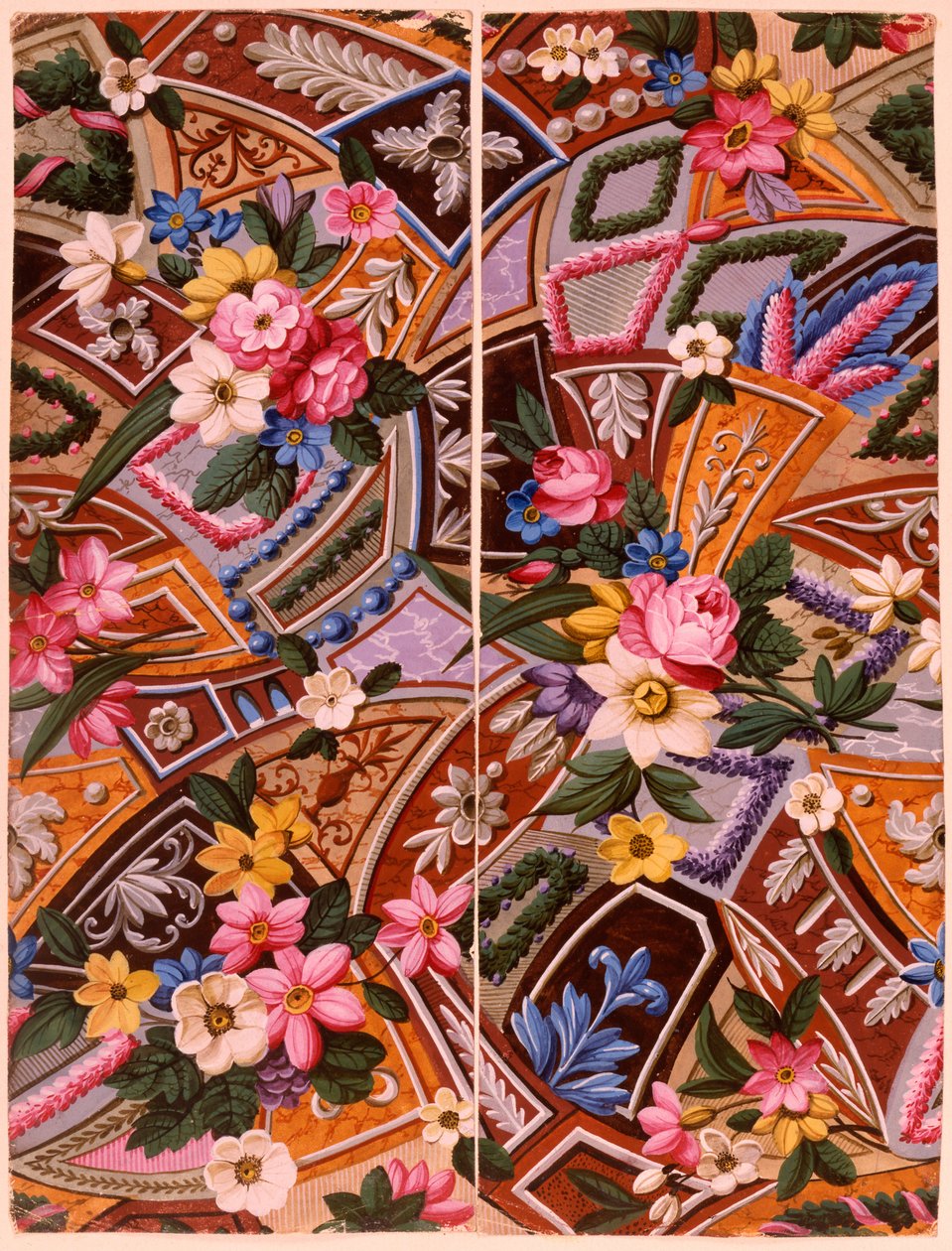 Textilentwurf, ca. 1788-92 von William Kilburn