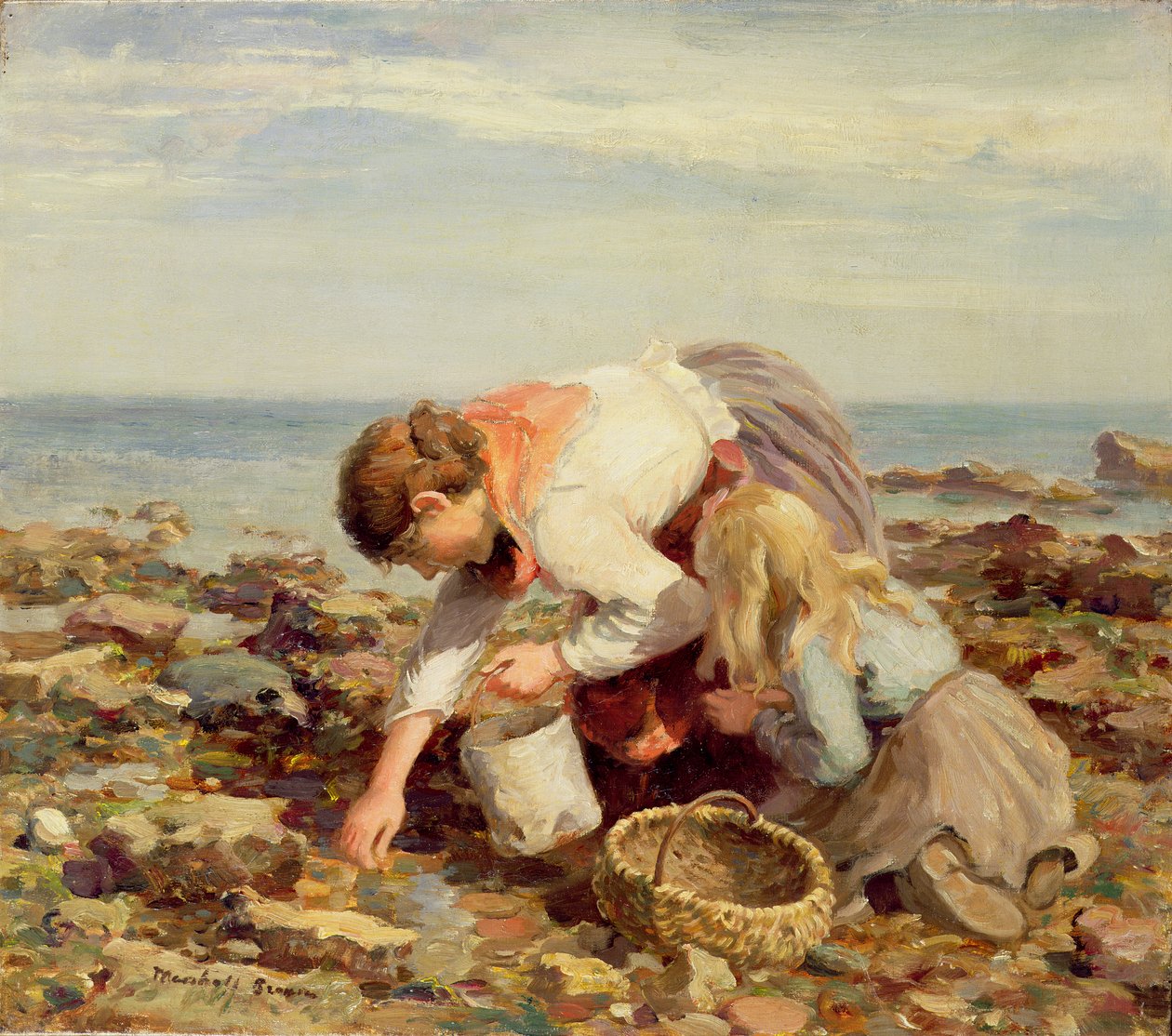 Muscheln sammeln von William Marshall Brown