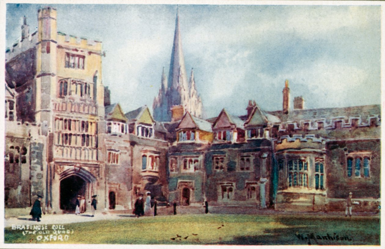 Brasenose College, Old Quad von William Matthison