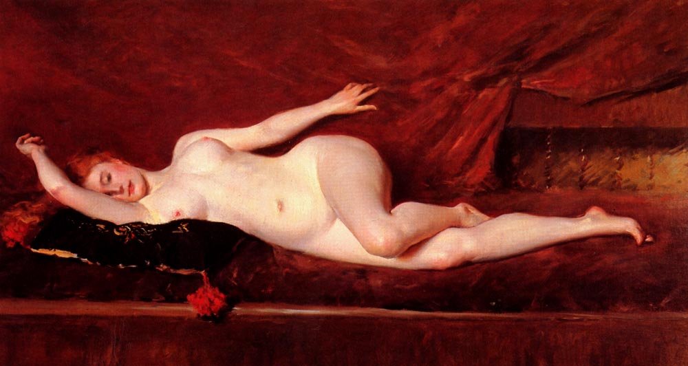 Eine Studie in Kurven von William Merritt Chase