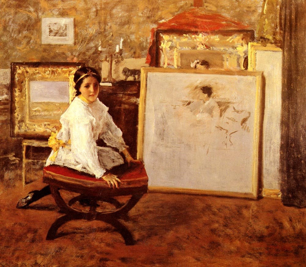 Hast du mit mir gesprochen? von William Merritt Chase